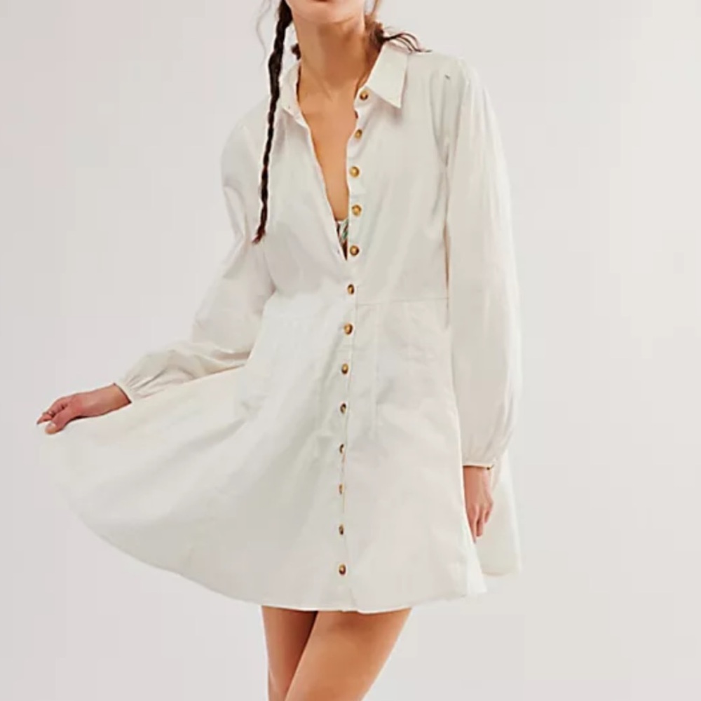 Free People - Marvelous Mia Solid Mini Dress, Size XL